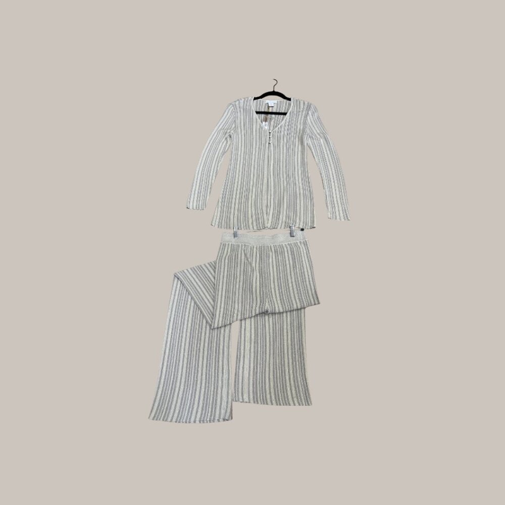 NWT House of Harlow 1960 Sweater and Pant Beige Set Small